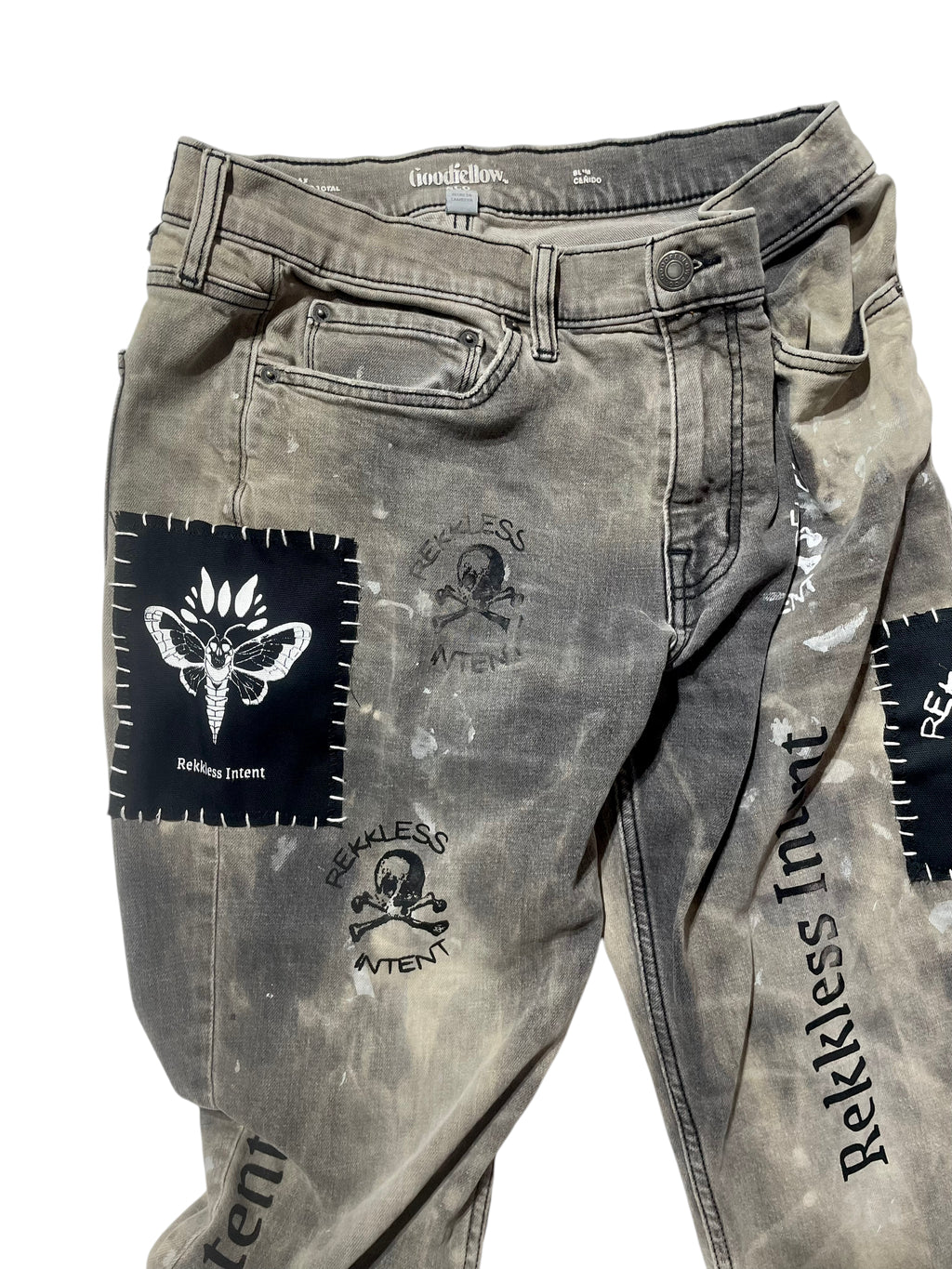 Rekkless Patched Reworked Jeans
