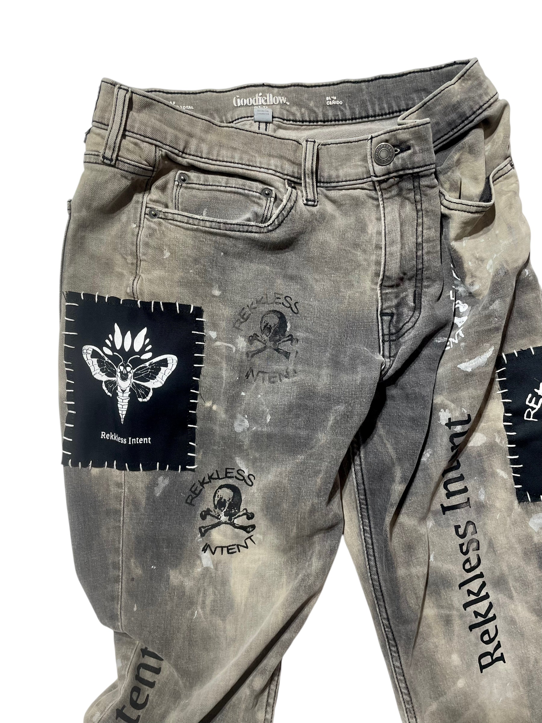 Rekkless Patched Reworked Jeans
