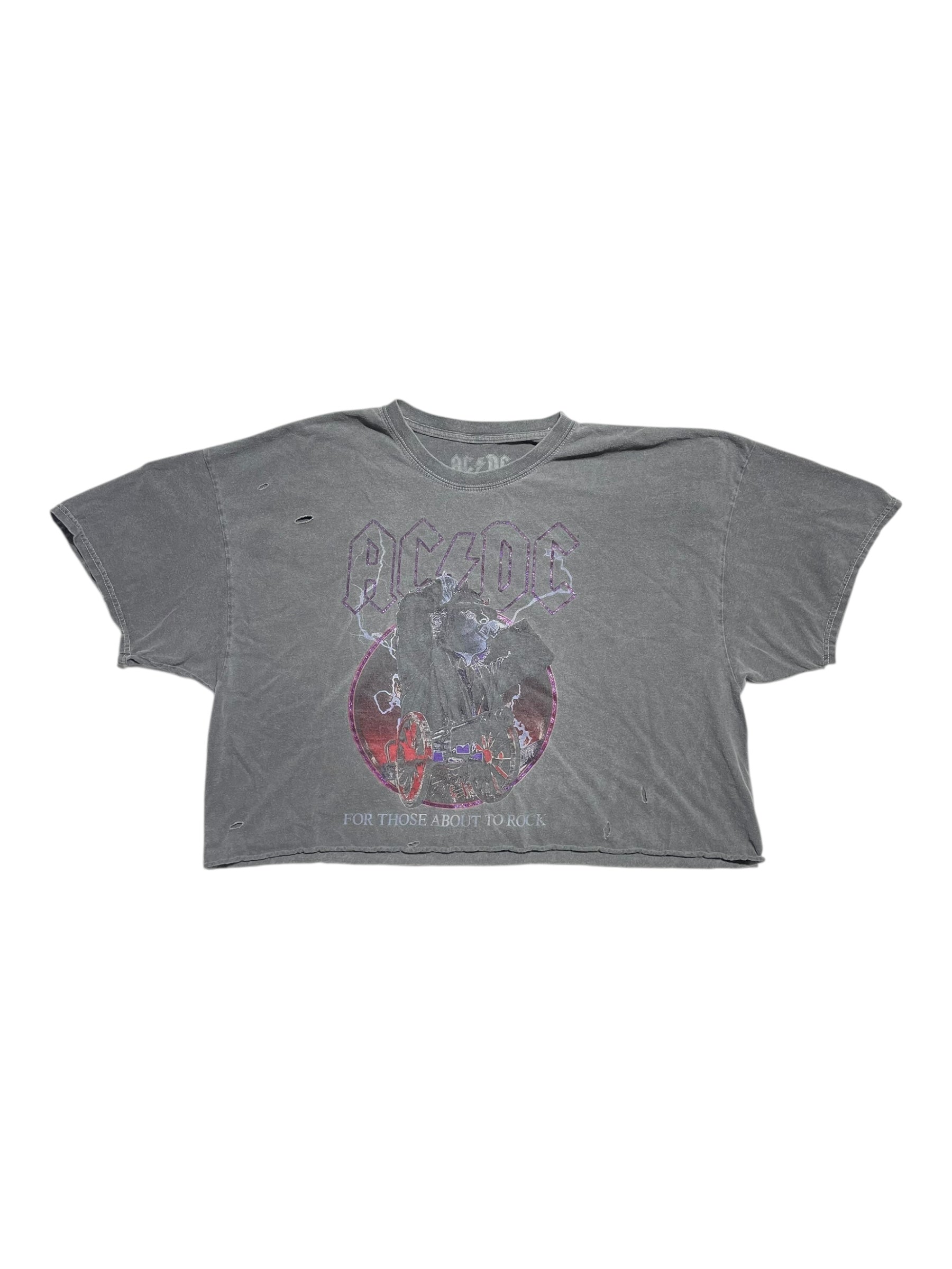 AC/DC Cropped Tee
