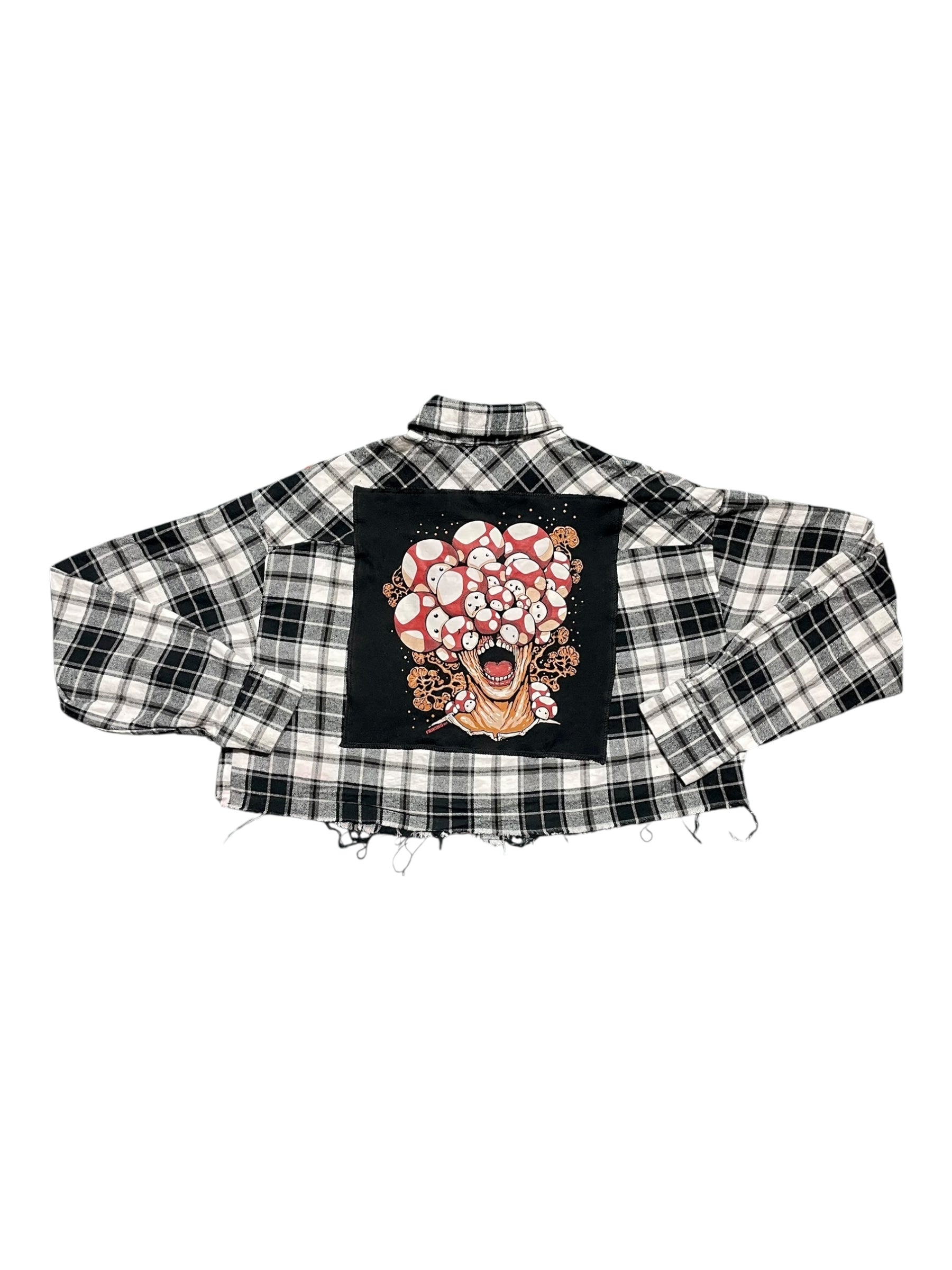 Mushroom Horror Reworked Flannel