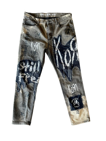Korn Patched Reworked Jeans