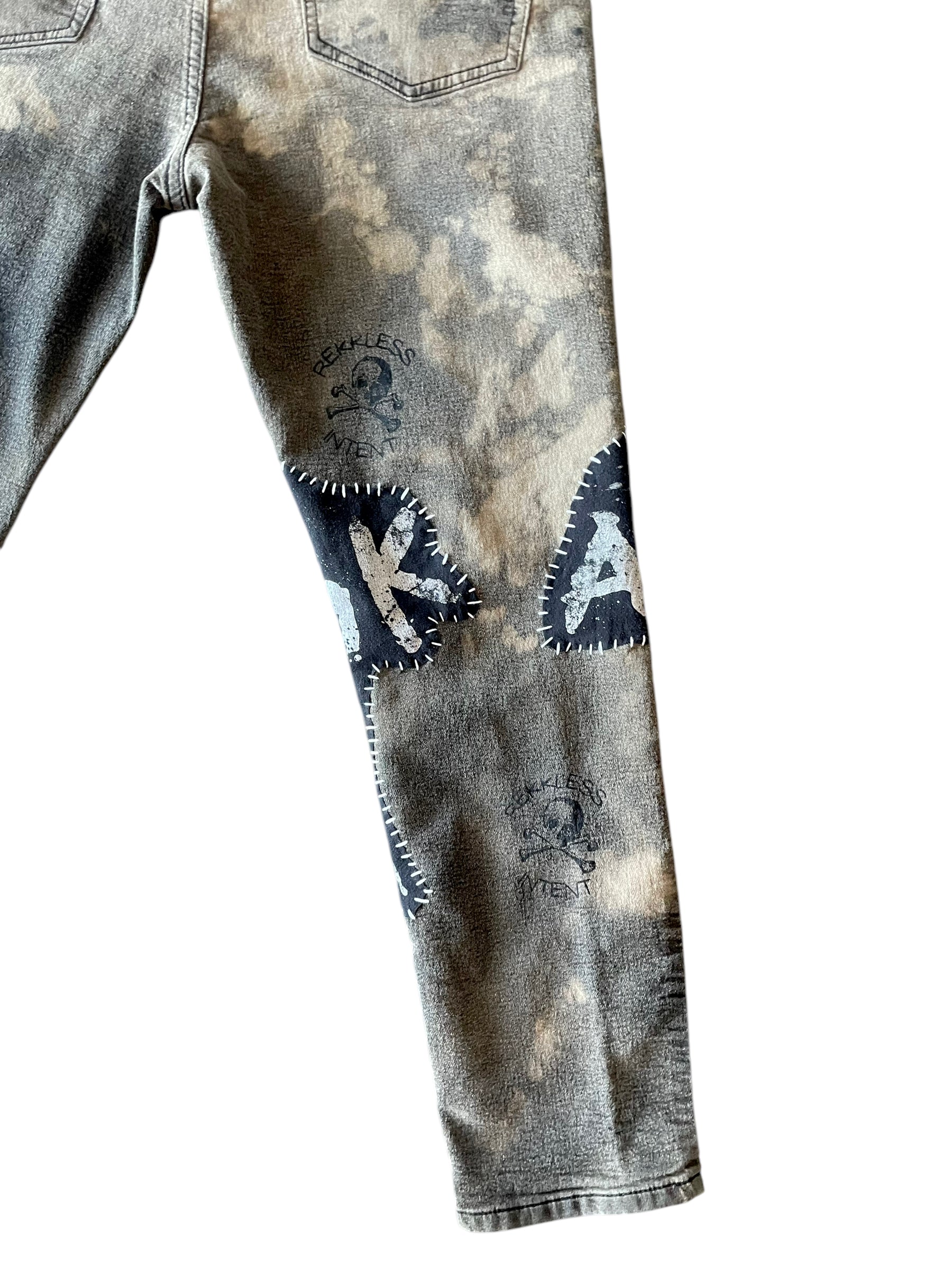 Korn Patched Reworked Jeans