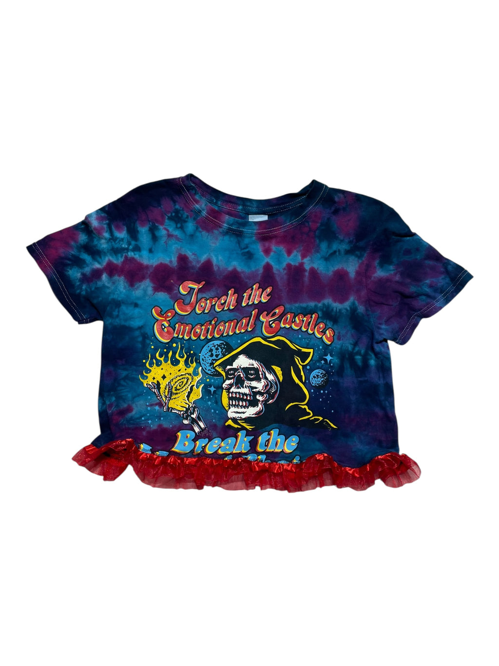 Tie Dye Reworked Lace Tee