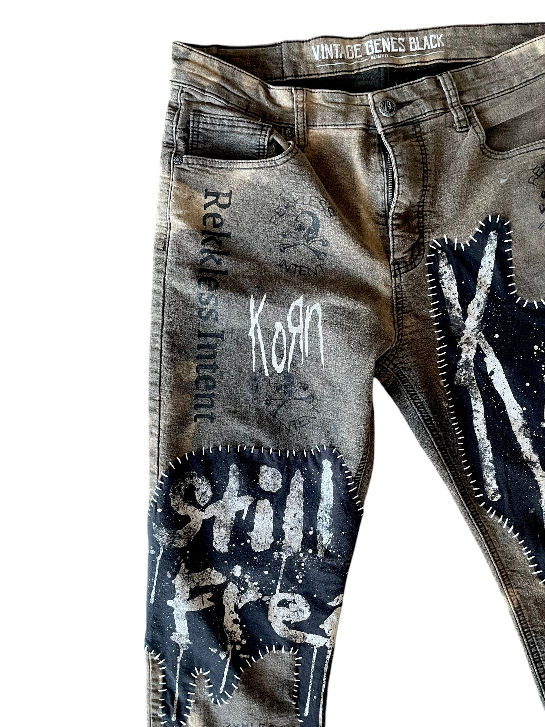 Korn Patched Reworked Jeans
