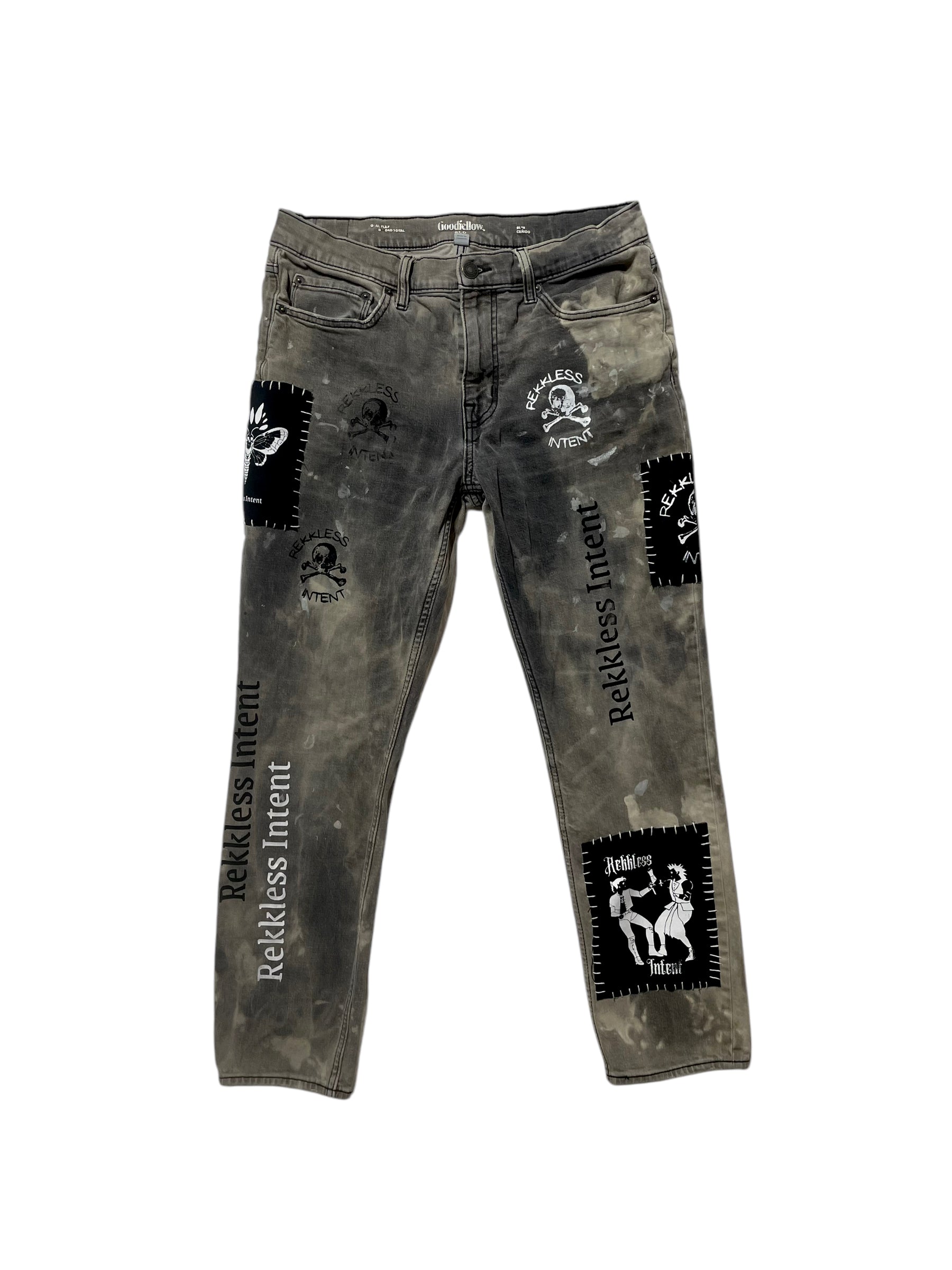 Rekkless Patched Reworked Jeans